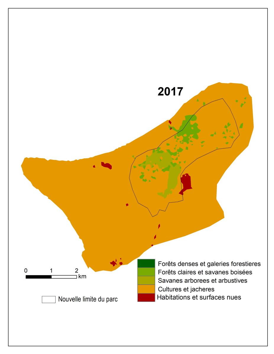 l'aire protégée de la Fosse aux lions après les années 90